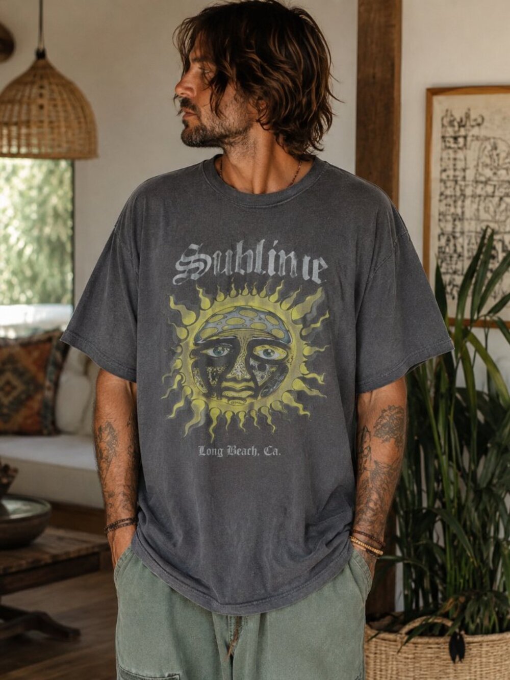 Sublime Six Fifty One Sun Logo Long Beach CA Graphic T-Shirt – Vintage Style